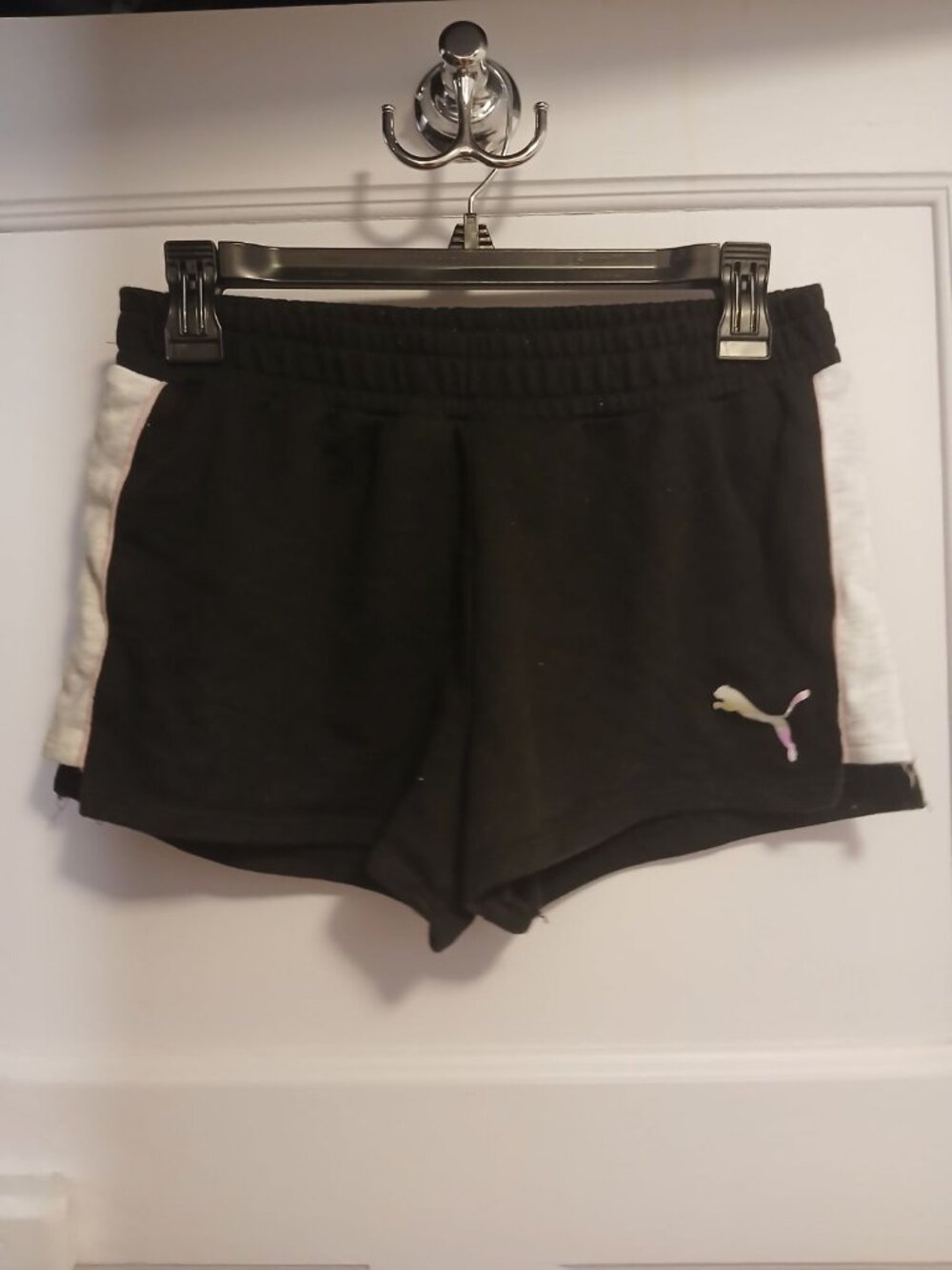 Puma Girls 16 Black Shorts